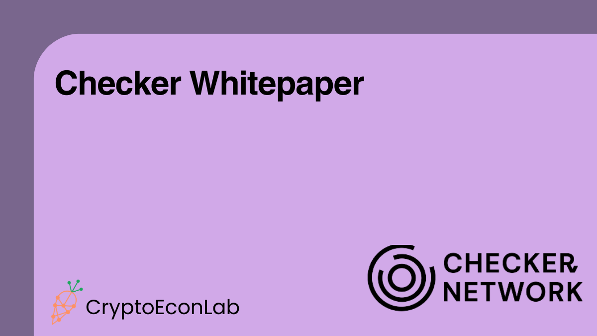 Checker Whitepaper