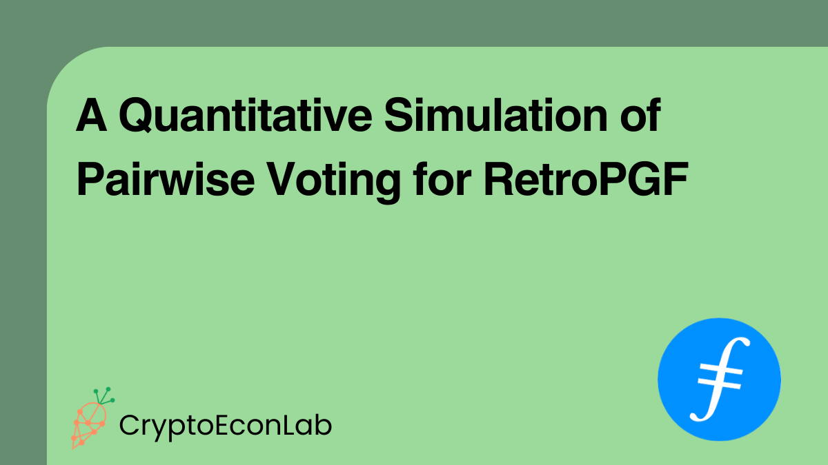 A Quantitative Simulation of Pairwise Voting for RetroPGF